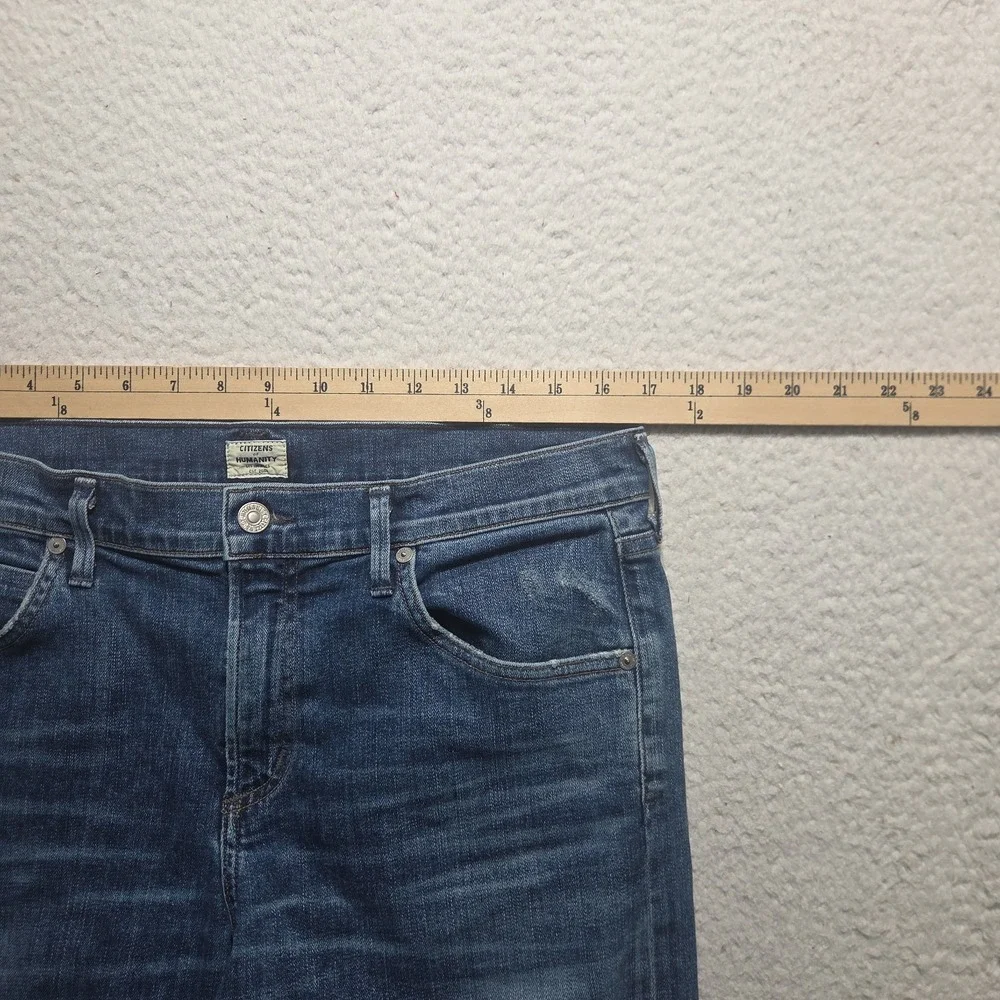 Citizens of Humanity Elsa Mid Rise Slim Fit Crop Jeans Women Size 32 Medium Wash